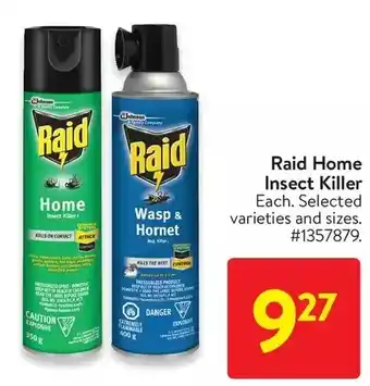 Walmart Raid Home Insect Killer offer