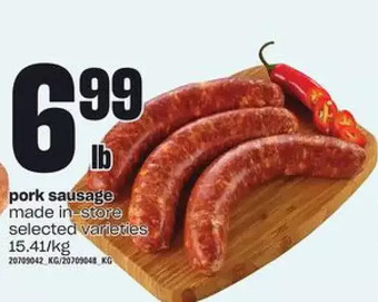 Loblaws Pork Sausage offer