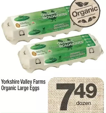 Highland Farms Yorkshire Valley Farms Organic Large Eggs offer