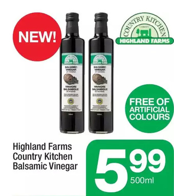Highland Farms Highland Farms Country Kitchen Balsamic Vinegar offer
