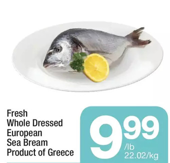 Highland Farms Fresh Whole Dressed European Sea Bream offer