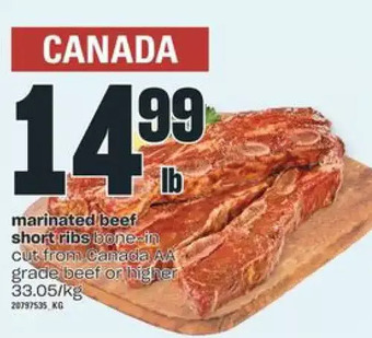Independent Grocer Marinated Beef Short Ribs offer