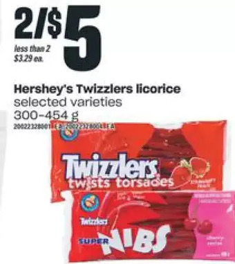 Independent Grocer Hershey's Twizzlers Licorice offer