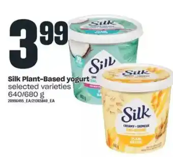 Independent Grocer Silk Plant-Based Yogurt offer