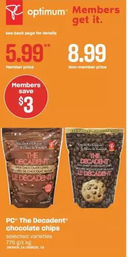 Independent Grocer PC the Decadent Chocolate Chips offer