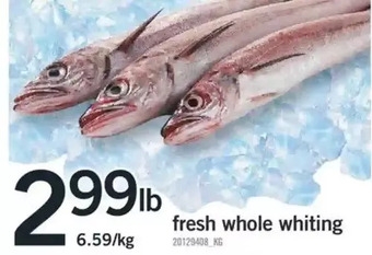 Fortinos Fresh Whole Whiting offer
