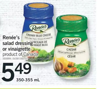 Fortinos Renee's Salad Dressing or Vinaigrette offer