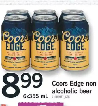 Fortinos Coors Edge Non Alcoholic Beer offer