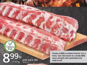 Fortinos Pork Back Ribs offer