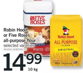 Fortinos Robin Hood or Five Roses All-Purpose Flour offer
