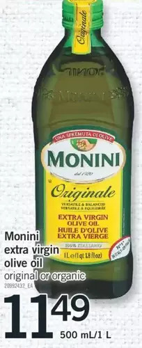 Fortinos Monini Extra Virgin Olive Oil offer