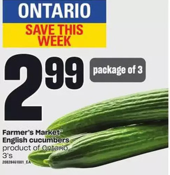 Zehrs Markets Farmer's Market English Cucumbers offer