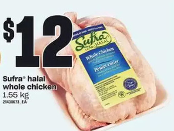 Zehrs Markets Sufra Halal Whole Chicken offer
