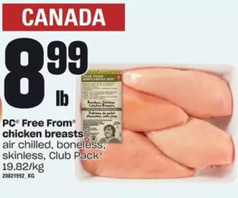Zehrs Markets PC Free from Chicken Breasts offer