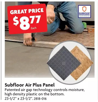Home Hardware Subfloor Air Plus Panel offer