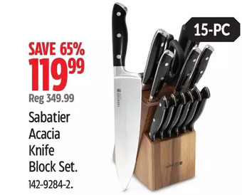 Canadian Tire Sabatier Acacia Knife Block Set offer