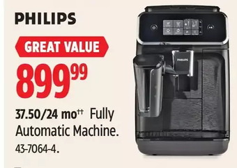 Canadian Tire Philips Fully Automatic Machine offer
