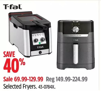Canadian Tire T-Fal Fryers offer