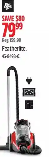 Canadian Tire Dirt Devil Featherlite Canister Vacuums offer