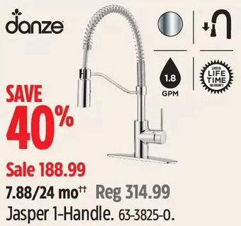 Canadian Tire Danze Jasper 1-Handle offer