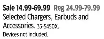 Canadian Tire Chargers, Earbuds and Accessories offer