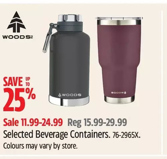 Canadian Tire Woods Beverage Containers offer