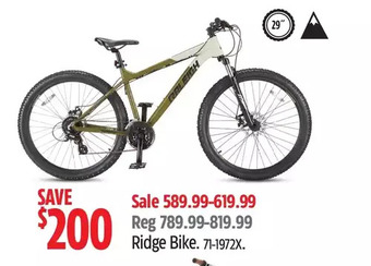 Canadian Tire Raleigh Ridge Bike offer