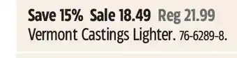 Canadian Tire Vermont Castings Lighter offer