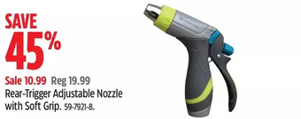 Canadian Tire Yardworks Rear-Trigger Adjustable Nozzle with Soft Grip offer