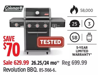 Canadian Tire Coleman Revolution BBQ offer