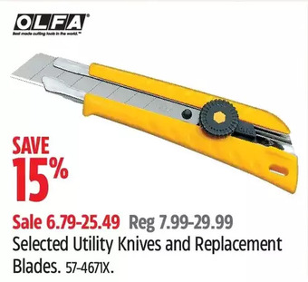 Canadian Tire Olfa Utility Knives and Replacement Blades offer