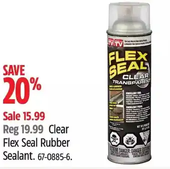 Canadian Tire Clear Flex Seal Rubber Sealant offer