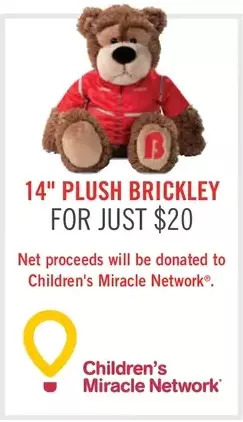 The Brick 14" Plush Brickley offer