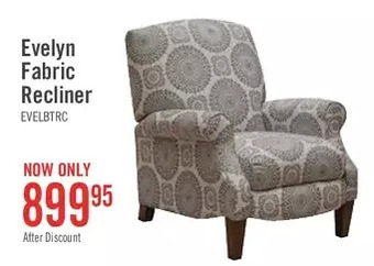 The Brick Evelyn Fabric Recliner - Brianne Twilight offer