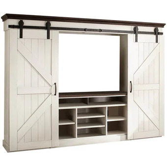 The Brick Sydney Barn-Door 6-Piece Entertainment Centre with 55" TV Opening offer