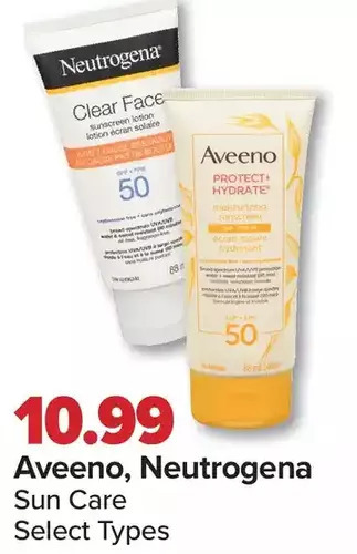 PharmaChoice Aveeno, Neutrogena Sun Care offer