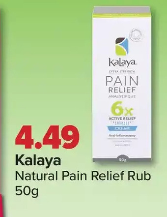 PharmaChoice Kalaya Natural Pain Relief Rub offer