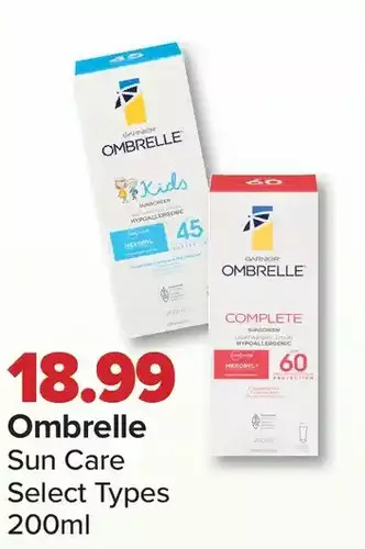PharmaChoice Ombrelle Sun Care offer
