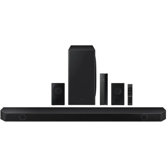 The Brick Samsung 9.1.2 Channel Soundbar with Wireless Subwoofer and Rear Speakers - HW-Q910B/ZC offer