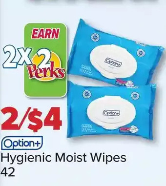 PharmaChoice Option+ Hygienic Moist Wipes offer