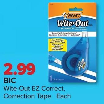 PharmaChoice Bic Wite-Out EZ Correct Correction Tape offer