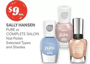 IDA Pharmacy Sally Hansen Pure or Complete Salon Nail Polish offer