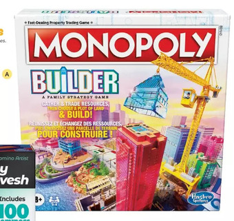 Toys R us Monopoly Builder Board Game offer