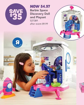 Toys R us Barbie Space Discovery Doll and Playset - R Exclusive offer