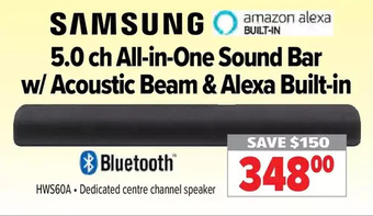 2001 Audio Video Samsung 5.0 Ch All-in-One Sound Bar W/Acoustic Beam & Alexa Built-in offer