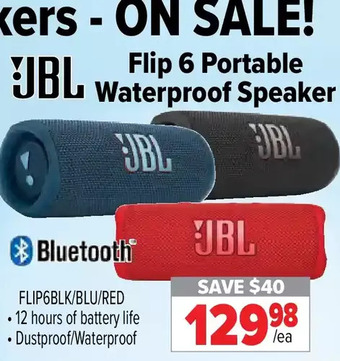 2001 Audio Video Jbl Flip 6 Portable Waterproof Speaker offer