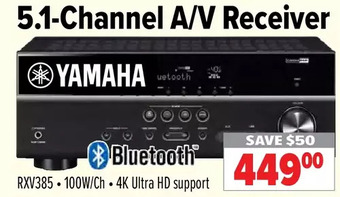 2001 Audio Video Yamaha 5.1-Channel a/V Receiver offer