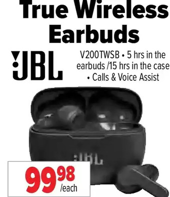 2001 Audio Video Jbl True Wireless Earbuds offer