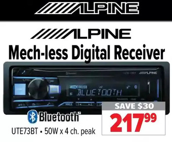 2001 Audio Video Alpine Mech-Less Digital Receiver offer