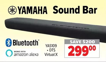 2001 Audio Video Yamaha Sound Bar offer